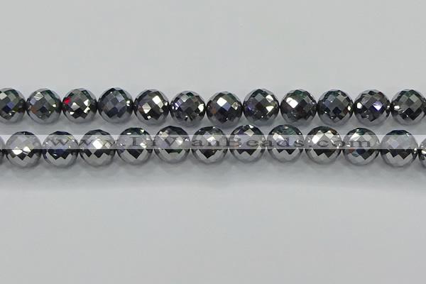 CTZ615 15.5 inches 14mm faceted round terahertz beads wholesale