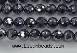 CTZ620 15.5 inches 4mm faceted round terahertz beads wholesale