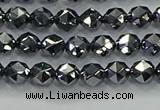 CTZ630 15.5 inches 4mm faceted nuggets terahertz beads wholesale