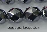 CTZ635 15.5 inches 14mm faceted nuggets terahertz beads wholesale