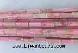 CUBS02 15 inches 4*13mm cuboid synthetic sea sediment jasper beads