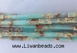 CUBS08 15 inches 4*13mm cuboid synthetic sea sediment jasper beads