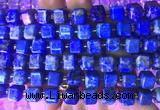 CUBS30 15 inches 8*8mm faceted cube lapis lazuli gemstone beads