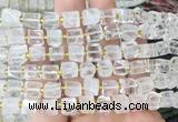 CUBS36 15 inches 7 - 8mm cube white crystal gemstone beads wholesale