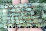 CUBS57 15 inches 7 - 8mm cube prehnite gemstone beads wholesale