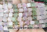 CUBS60 15 inches 7 - 8mm cube colorful gemstone beads wholesale