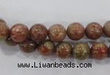 CUG102 15.5 inches 8mm round Chinese unakite beads wholesale