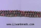 CUG180 15.5 inches 4mm round matte unakite gemstone beads