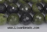 CUJ103 15.5 inches 10mm faceted round African green autumn jasper beads