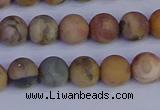 CVJ12 15.5 inches 8mm round matte venus jasper beads wholesale