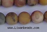 CVJ16 15.5 inches 14mm round matte venus jasper beads wholesale