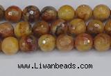 CVJ21 15.5 inches 4mm faceted round venus jasper beads wholesale