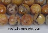 CVJ24 15.5 inches 10mm faceted round venus jasper beads wholesale