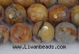 CVJ25 15.5 inches 12mm faceted round venus jasper beads wholesale