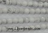 CWB211 15.5 inches 6mm faceted round natural white howlite beads