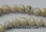 CWB313 15.5 inches 10mm round howlite turquoise beads wholesale