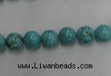 CWB556 15.5 inches 8mm round howlite turquoise beads wholesale