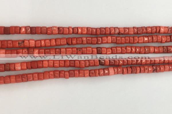 CWB824 15.5 inches 2*4mm tyre howlite turquoise beads wholesale