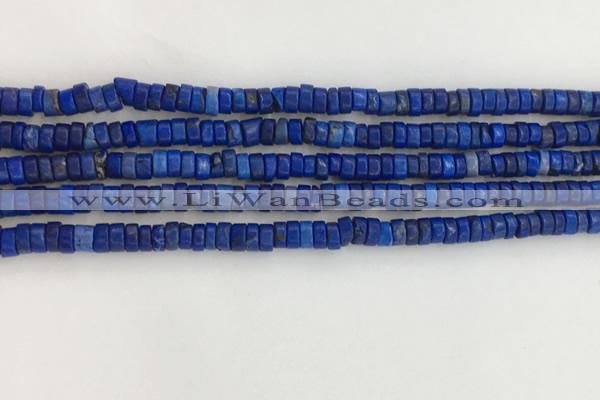 CWB827 15.5 inches 2*4mm tyre howlite turquoise beads wholesale