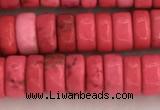 CWB838 15.5 inches 3*6mm tyre howlite turquoise beads wholesale