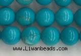 CWB851 15.5 inches 6mm round howlite turquoise beads wholesale