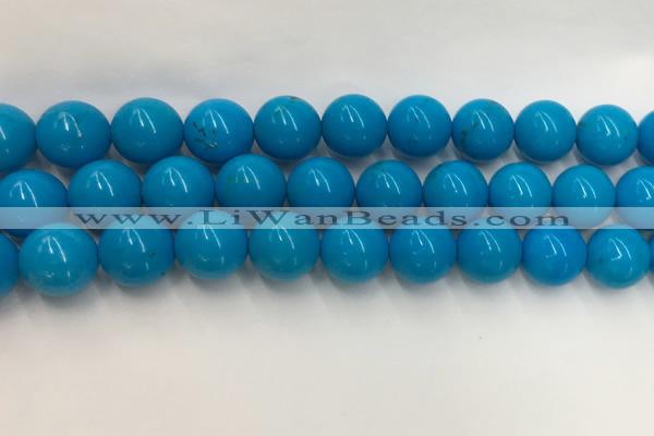 CWB861 15.5 inches 12mm round howlite turquoise beads wholesale