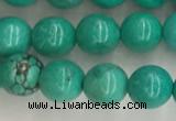 CWB864 15.5 inches 6mm round howlite turquoise beads wholesale