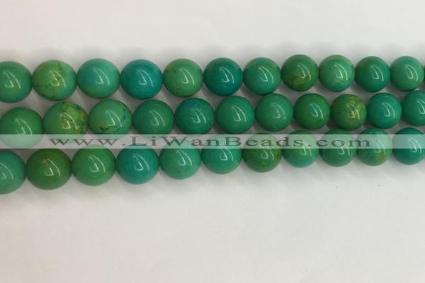 CWB872 15.5 inches 10mm round howlite turquoise beads wholesale