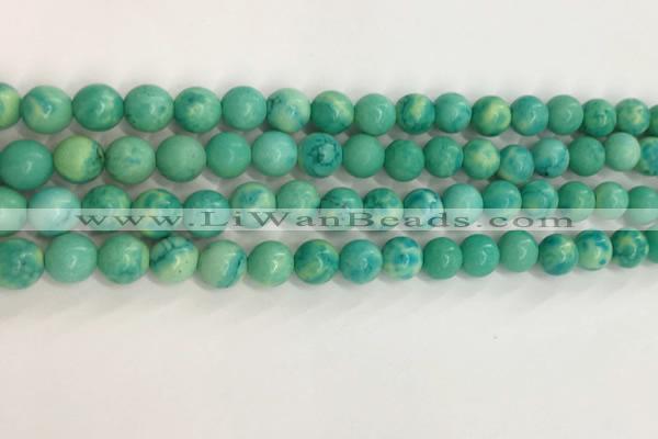 CWB876 15.5 inches 6mm round howlite turquoise beads wholesale