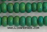 CWB898 15.5 inches 2*4mm rondelle howlite turquoise beads