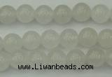 CWH51 15.5 inches 6mm round white jade beads wholesale