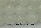 CWH54 15.5 inches 12mm round white jade beads wholesale