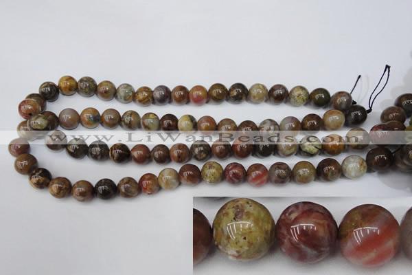 CWJ274 15.5 inches 12mm round wood jasper gemstone beads wholesale