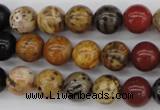 CWJ282 15.5 inches 9mm round wood jasper gemstone beads wholesale