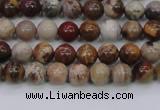 CWJ400 15.5 inches 4mm round wood jasper gemstone beads wholesale