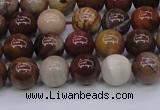 CWJ402 15.5 inches 8mm round wood jasper gemstone beads wholesale