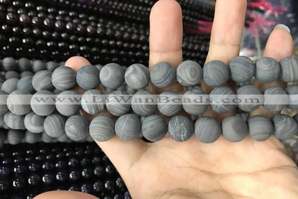 CWJ559 15.5 inches 10mm round matte coffee wood jasper beads wholesale