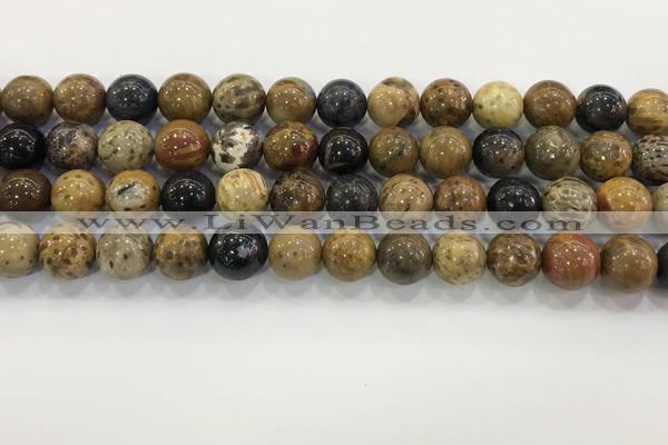 CWJ583 15.5 inches 11mm round wooden jasper beads wholesale