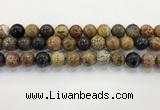 CWJ584 15.5 inches 12mm round wooden jasper beads wholesale