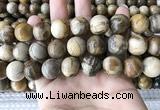 CWJ596 15.5 inches 16mm round wood jasper beads wholesale