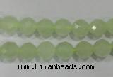 CXJ152 15.5 inches 8mm faceted round New jade beads wholesale