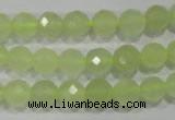 CXJ162 15.5 inches 8mm faceted round New jade beads wholesale