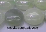 CXJ228 15.5 inches 25mm flat round New jade beads wholesale