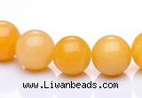 CYJ02 16 inches 6mm round yellow jade gemstone beads Wholesale