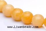 CYJ04 16 inches 10mm round yellow jade gemstone beads Wholesale