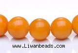 CYJ09 16 inches 4mm round yellow jade gemstone beads Wholesale