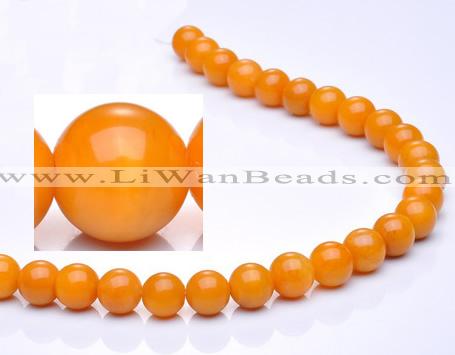 CYJ10 16 inches 6mm round yellow jade gemstone beads Wholesale