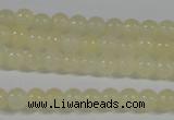 CYJ159 15.5 inches 4mm round yellow jade beads wholesale