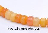 CYJ25 5*6mm rondelle yellow jade gemstone beads Wholesale