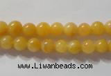 CYJ251 15.5 inches 6mm round yellow jade beads wholesale